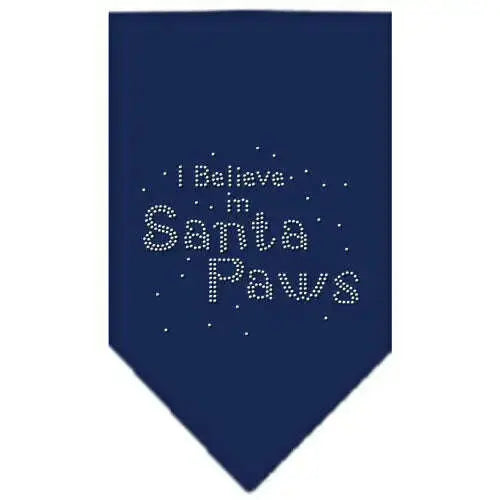 Santa-Paws-Rhinestone-Bandana-Navy-Blue-Small-GreatEagleInc-319002497
