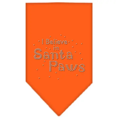 Santa Paws Rhinestone Bandana Orange Large Default Title