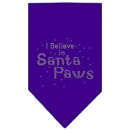 Santa-Paws-Rhinestone-Bandana-Purple-Small-GreatEagleInc-319002542