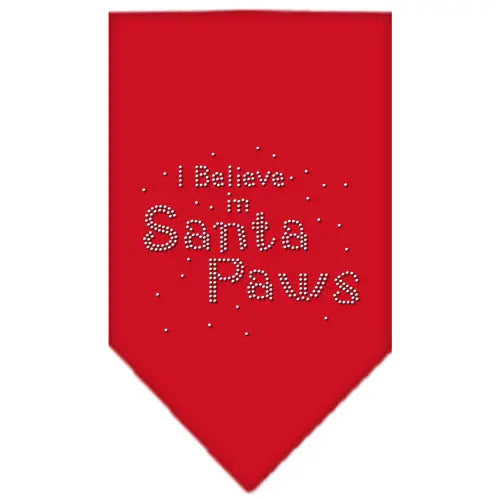 Santa Paws Rhinestone Bandana Red Large Default Title