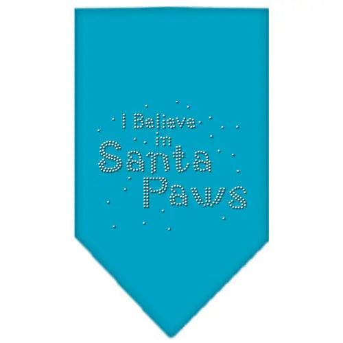 Santa Paws Rhinestone Bandana Turquoise Small Default Title