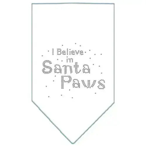 Santa-Paws-Rhinestone-Bandana-White-Small-GreatEagleInc-319320158