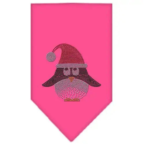 Santa-Penguin-Rhinestone-Bandana-Bright-Pink-Large-GreatEagleInc-333683431