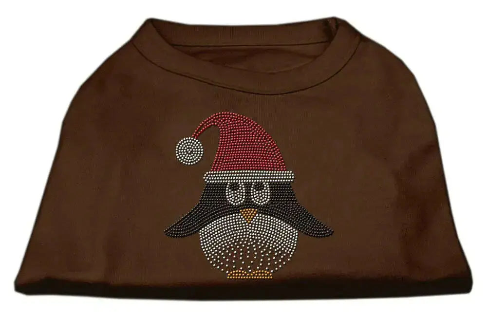 Santa-Penguin-Rhinestone-Dog-Shirt-Brown-Xl-GreatEagleInc-333761525