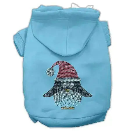 Santa-Penguin-Rhinestone-Hoodies-Baby-Blue-Xl-GreatEagleInc-333626432