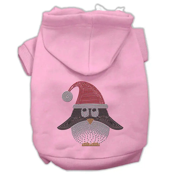 Santa-Penguin-Rhinestone-Hoodies-Pink-Xxxl-GreatEagleInc-333625523