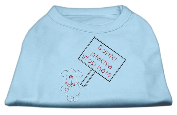 Santa Stop Here Shirts Baby Blue Xl Default Title