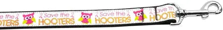 Save The Hooters Nylon Dog Leash 3/8 Inch Wide 6ft Long Default Title