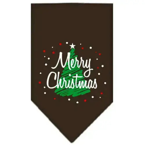 Scribble-Merry-Christmas-Screen-Print-Bandana-Cocoa-Small-GreatEagleInc-319817491