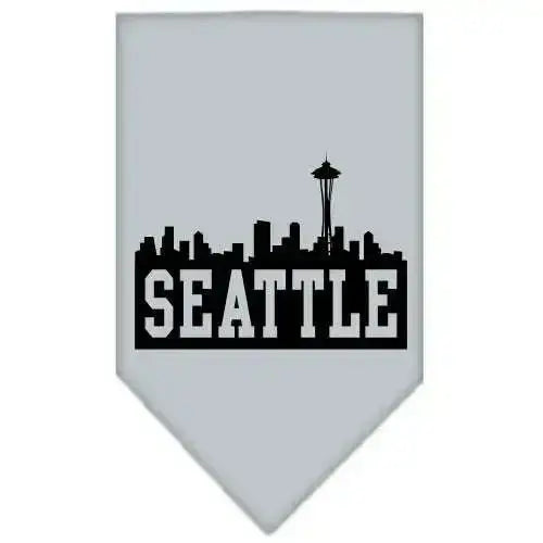 Seattle-Skyline-Screen-Print-Bandana-Grey-Large-GreatEagleInc-319136559