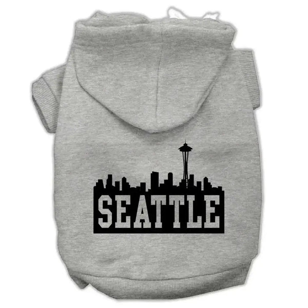 Seattle-Skyline-Screen-Print-Pet-Hoodies-Grey-Size-Xs-GreatEagleInc-319652227