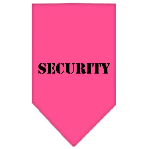 Security Screen Print Bandana Bright Pink Large Default Title