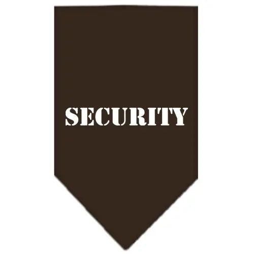Security Screen Print Bandana Cocoa Small Default Title