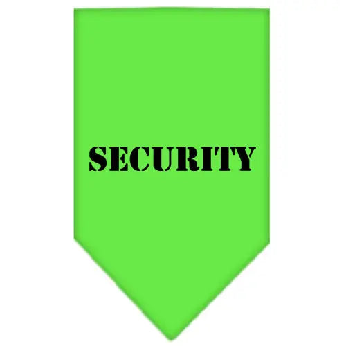Security Screen Print Bandana Lime Green Large Default Title