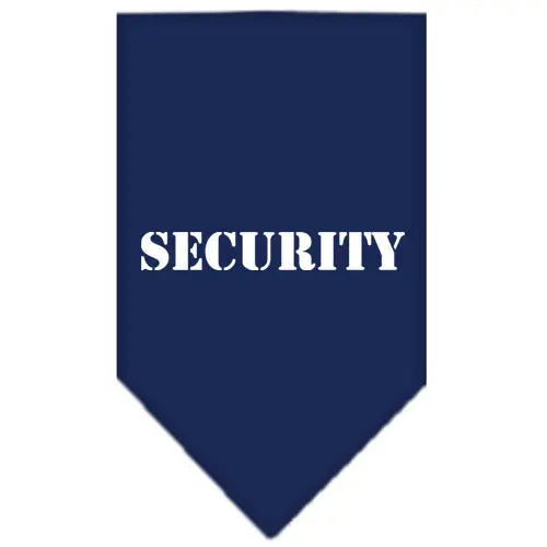 Security Screen Print Bandana Navy Blue Large Default Title