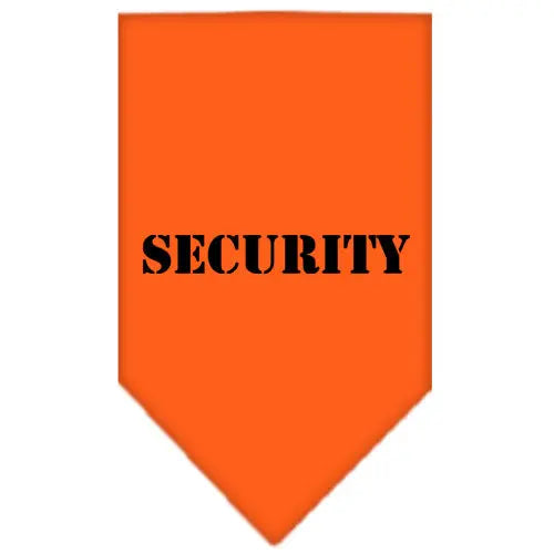 Security Screen Print Bandana Orange Small Default Title