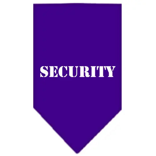 Security Screen Print Bandana Purple Large Default Title