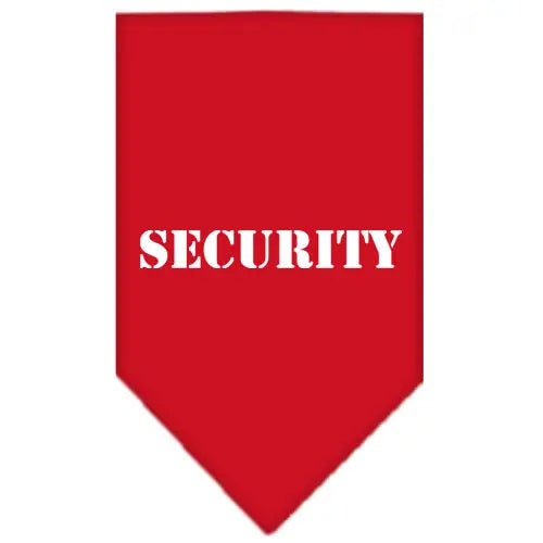 Security Screen Print Bandana Red Small Default Title