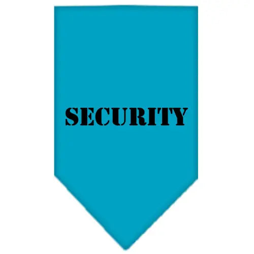Security Screen Print Bandana Turquoise Small Default Title
