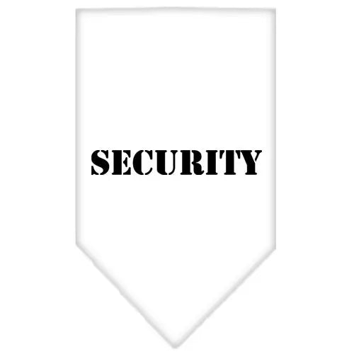 Security Screen Print Bandana White Small Default Title