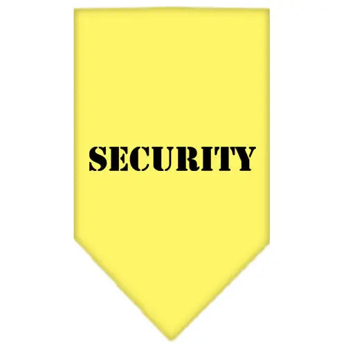 Security Screen Print Bandana Yellow Large Default Title