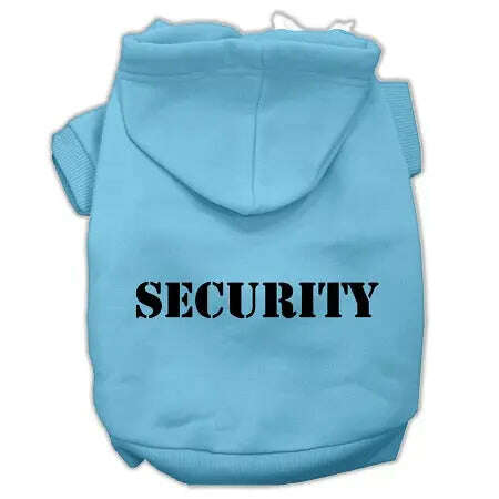 Security-Screen-Print-Pet-Hoodies-Baby-Blue-Size-W-Black-Size-Text-Med-GreatEagleInc-319719711