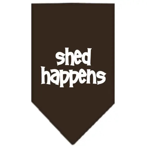 Shed Happens Screen Print Bandana Cocoa Large Default Title