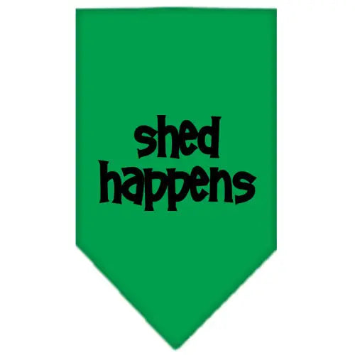Shed Happens Screen Print Bandana Emerald Green Large Default Title