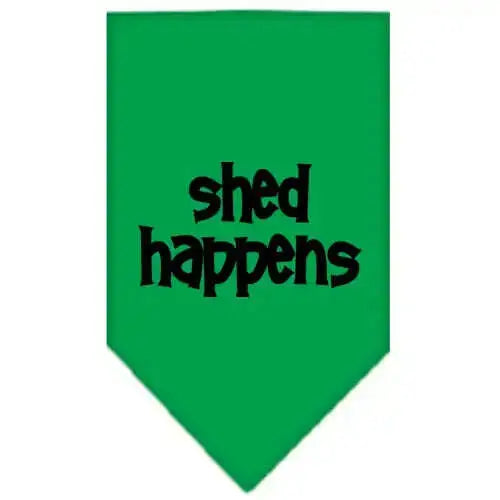 Shed-Happens-Screen-Print-Bandana-Emerald-Green-Large-GreatEagleInc-318541610