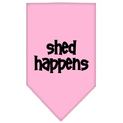 Shed Happens Screen Print Bandana Light Pink Small Default Title