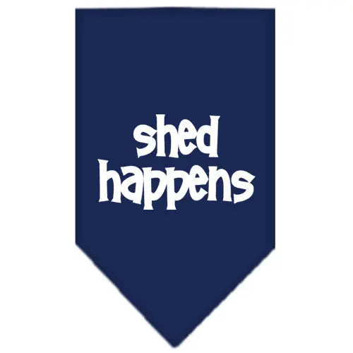 Shed Happens Screen Print Bandana Navy Blue Small Default Title