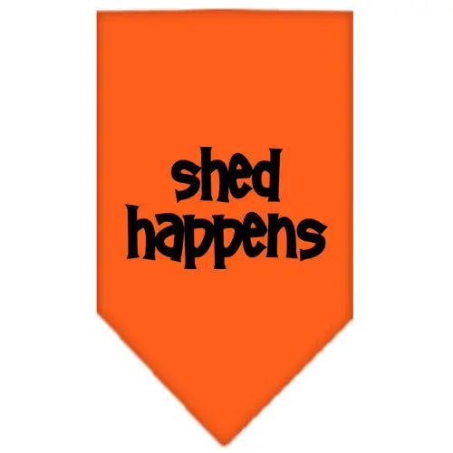 Shed Happens Screen Print Bandana Orange Small Default Title