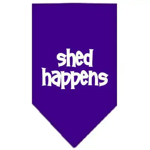 Shed-Happens-Screen-Print-Bandana-Purple-Small-GreatEagleInc-319147258