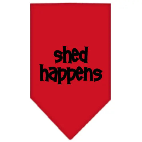 Shed Happens Screen Print Bandana Red Large Default Title