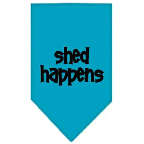 Shed-Happens-Screen-Print-Bandana-Turquoise-Large-GreatEagleInc-318950818