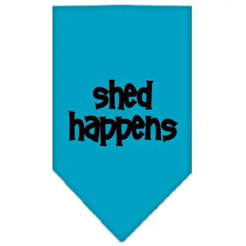 Shed Happens Screen Print Bandana Turquoise Small Default Title