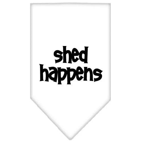 Shed Happens Screen Print Bandana White Small Default Title