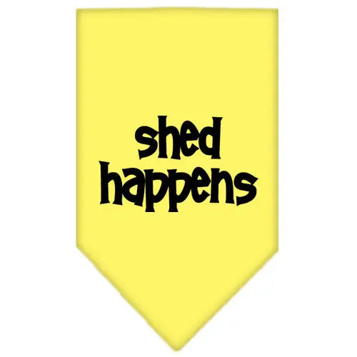 Shed Happens Screen Print Bandana Yellow Large Default Title