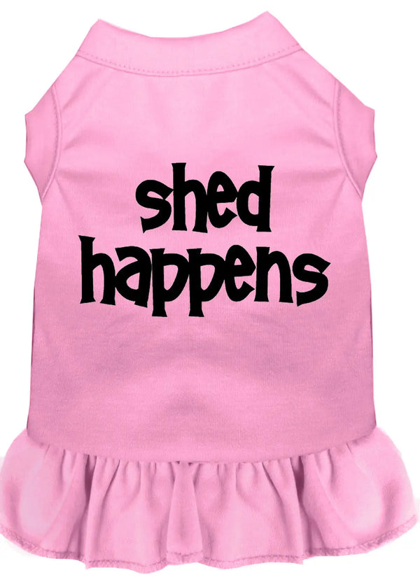 Shed Happens Screen Print Dress Light Pink Xl Default Title