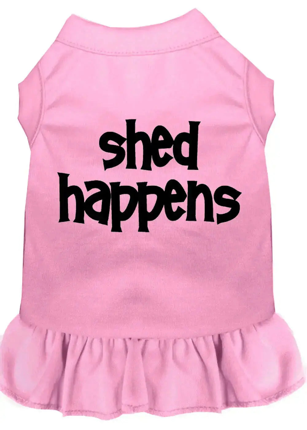 Shed-Happens-Screen-Print-Dress-Light-Pink-Xxxl-GreatEagleInc-318872344