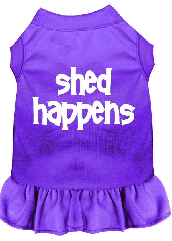 Shed-Happens-Screen-Print-Dress-Purple-Xxxl-GreatEagleInc-318872448