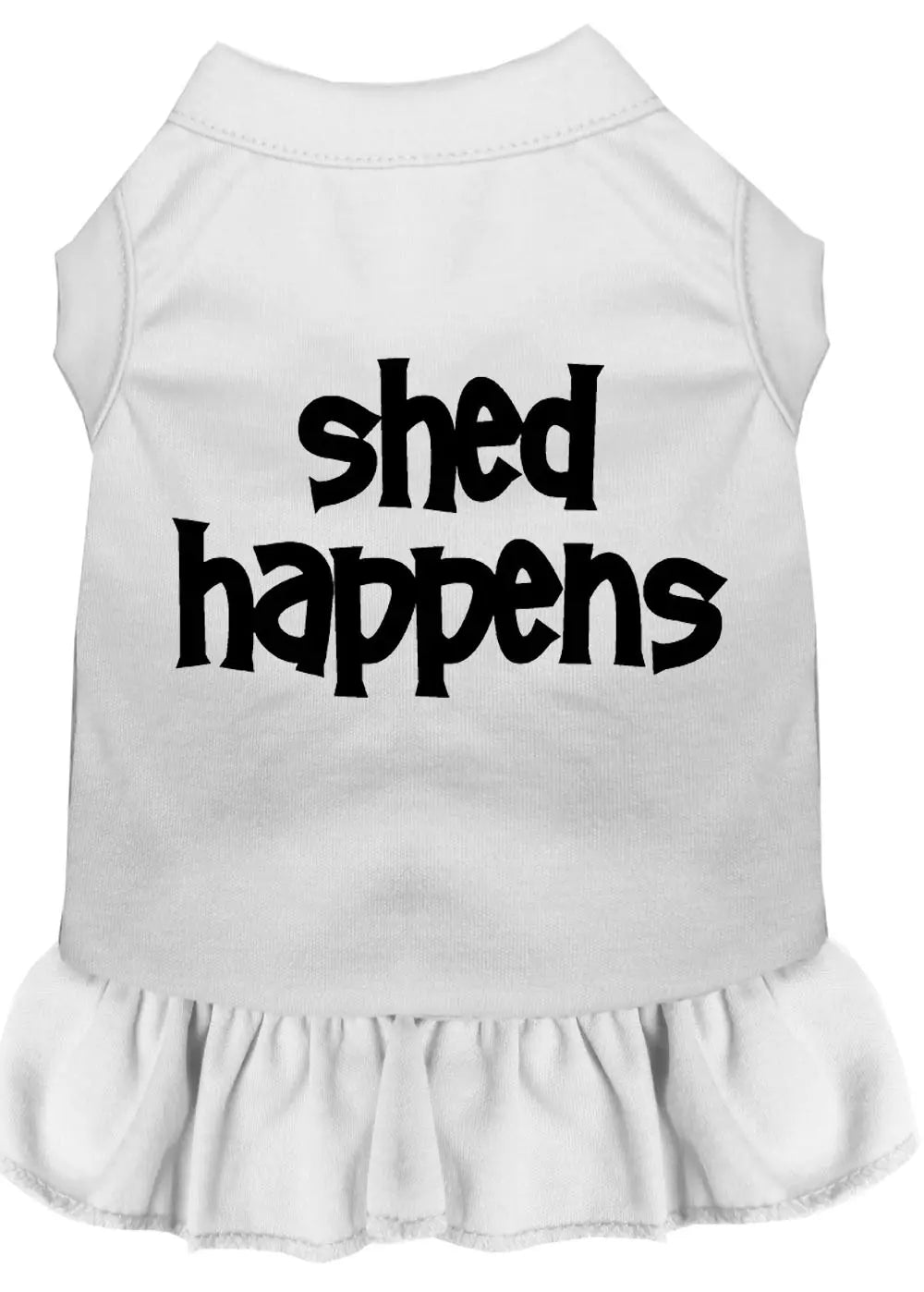Shed Happens Screen Print Dress White Lg Default Title
