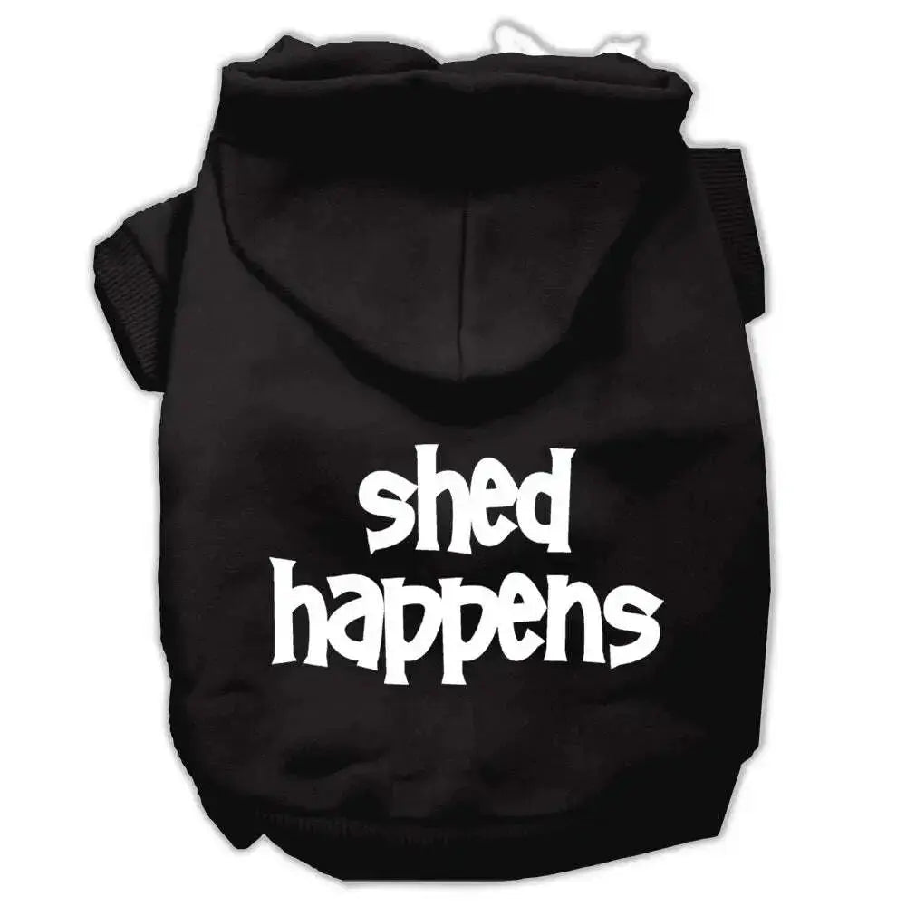 Shed-Happens-Screen-Print-Pet-Hoodies-Black-Size-Xxl-GreatEagleInc-319956443