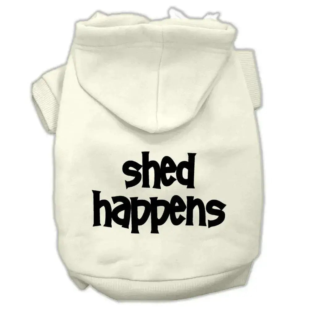 Shed-Happens-Screen-Print-Pet-Hoodies-Cream-Size-Sm-GreatEagleInc-319958960