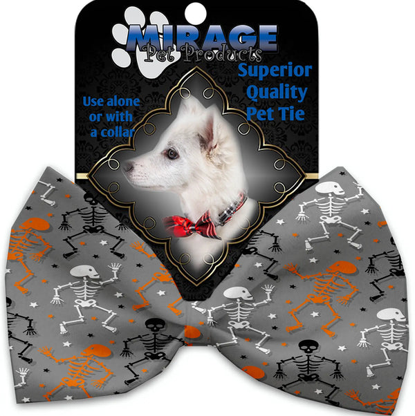 Skeletons Dancing Pet Bow Tie Collar Accessory With Velcro Default Title