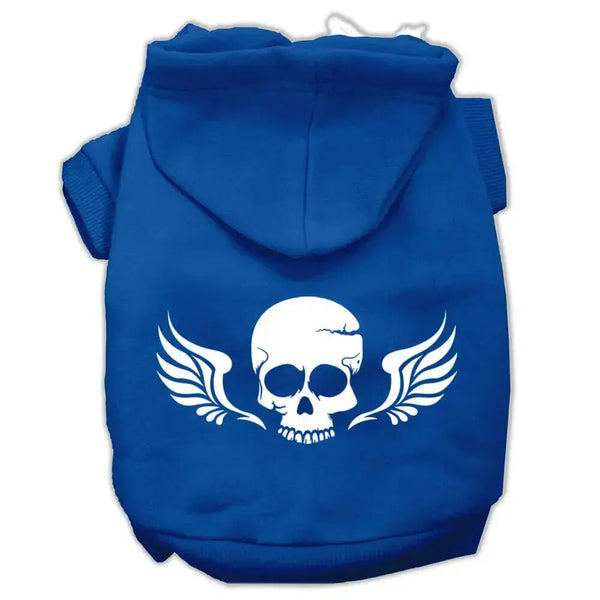 Skull-Wings-Screen-Print-Pet-Hoodies-Blue-Size-Xxl-GreatEagleInc-319897580
