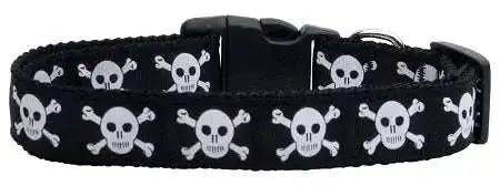 Skulls-Nylon-Ribbon-Dog-Collars-Medium-GreatEagleInc-333774634