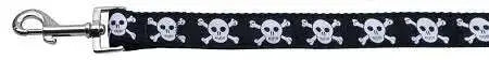 Skulls-Nylon-Ribbon-Pet-Leash-1-Wide-6ft-GreatEagleInc-318906973