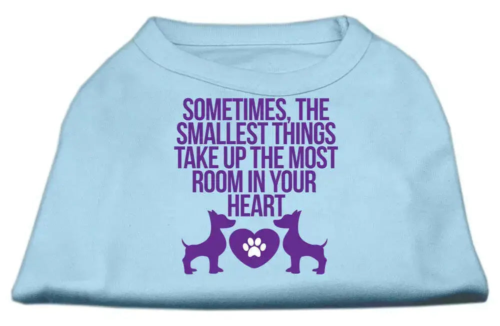 Smallest-Things-Screen-Print-Dog-Shirt-Baby-Blue-Sm-GreatEagleInc-318796245