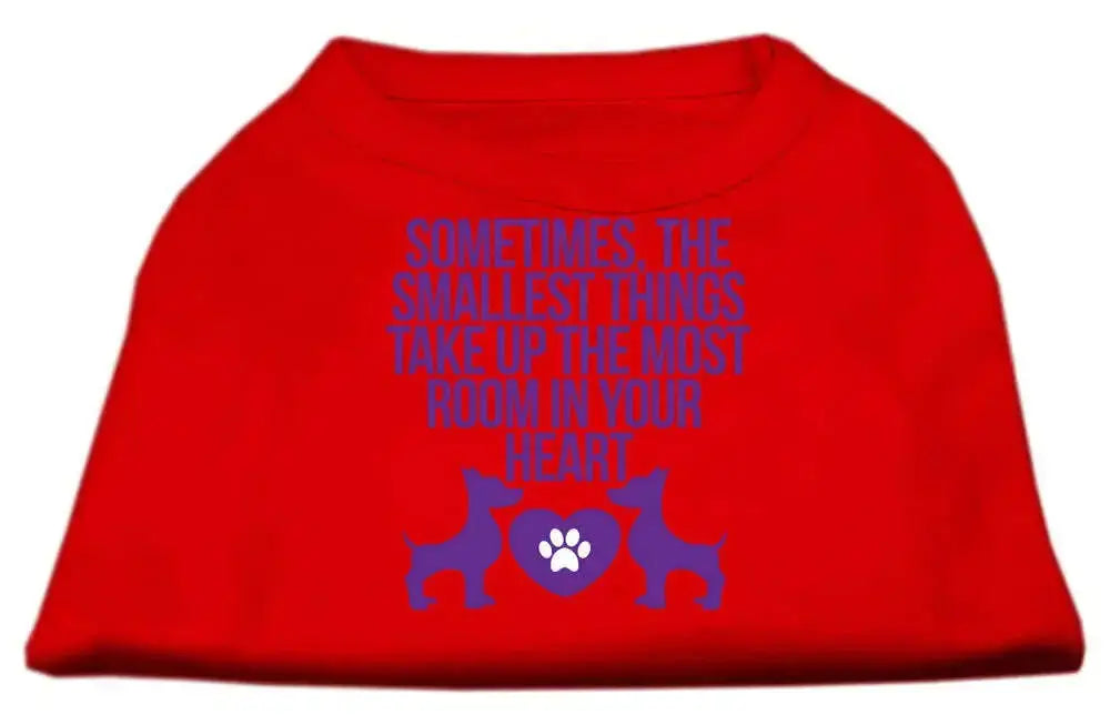 Smallest-Things-Screen-Print-Dog-Shirt-Red-Sm-GreatEagleInc-318685469